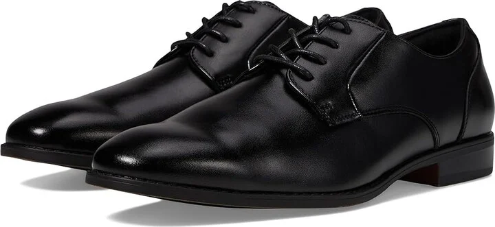Stacy Adams Lonsdale Plain Toe Oxford Men's Lace Up Wing Tip Shoes Black : 8 W, Leather