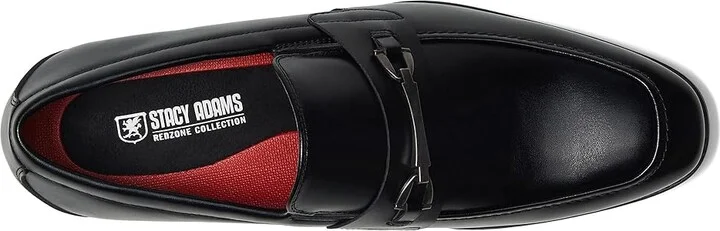 Stacy Adams Lundy Slip On Loafer Men's Lace Up Wing Tip Shoes Black : 9 M, Leather/Rubber - Image 2