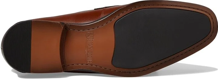 Stacy Adams Lundy Slip On Loafer Men's Lace Up Wing Tip Shoes Cognac : 8 M, Leather/Rubber - Image 3