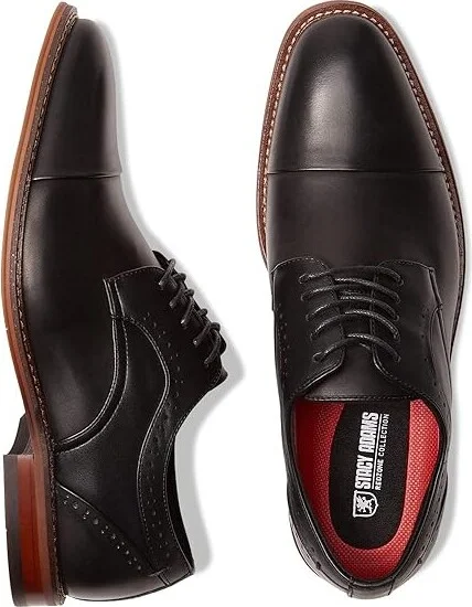 Stacy Adams Maddox Cap Toe Oxford Men's Shoes Black : 7 M, Leather