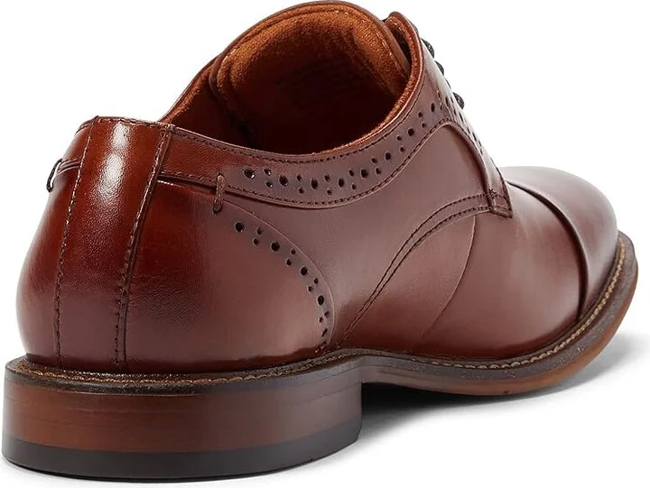Stacy Adams Maddox Cap Toe Oxford Men's Shoes Cognac : 7 M, Leather - Image 4