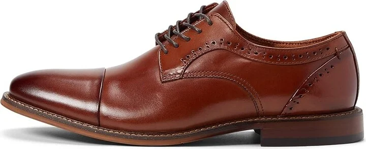 Stacy Adams Maddox Cap Toe Oxford Men's Shoes Cognac : 7 M, Leather - Image 5