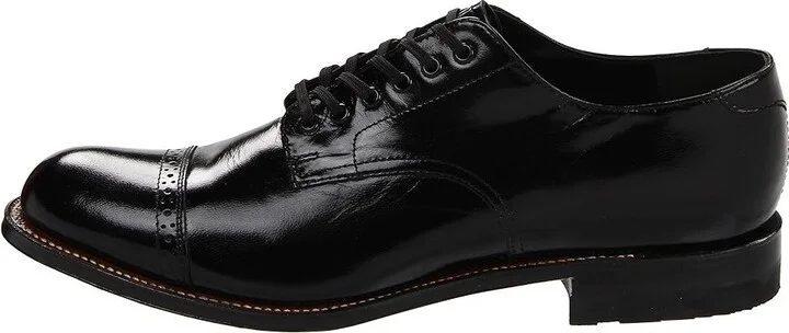 Stacy Adams Madison (Cap Toe) Men's Dress Flat Shoes Black : 7 D - Medium, Leather/Suede - Image 7