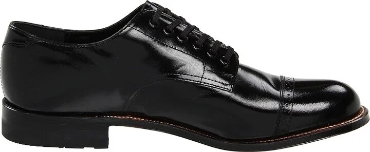 Stacy Adams Madison (Cap Toe) Men's Dress Flat Shoes Black : 7 D - Medium, Leather/Suede - Image 8
