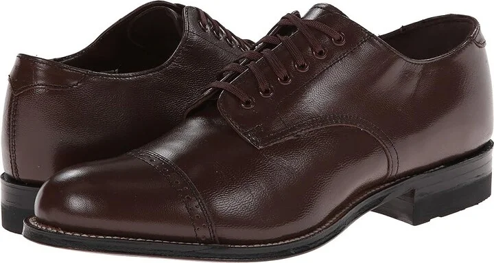 Stacy Adams Madison Cap Toe Oxford Men's Shoes Brown : 10 D - Medium, Leather