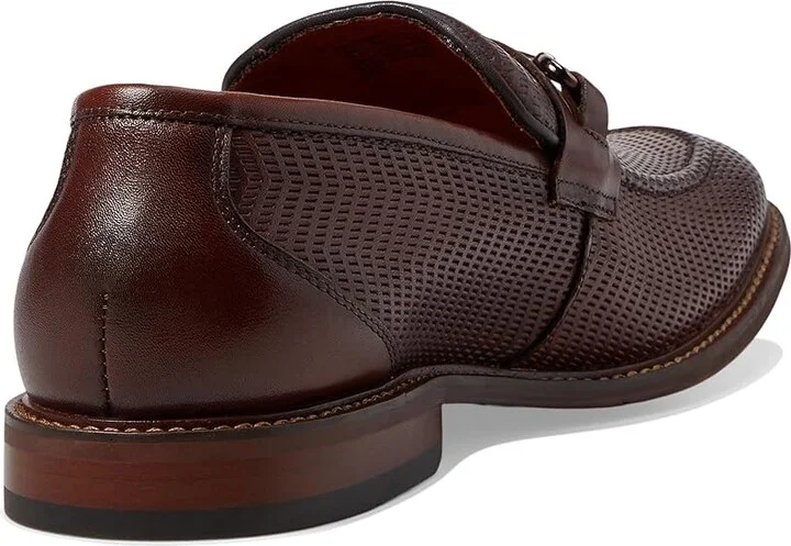 Stacy Adams Madsen Moc Toe Bit Slip-On Men's Lace Up Wing Tip Shoes Brown : 8.5 M, Leather - Image 4