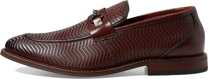 Stacy Adams Madsen Moc Toe Bit Slip-On Men's Lace Up Wing Tip Shoes Brown : 8.5 M, Leather - Image 6
