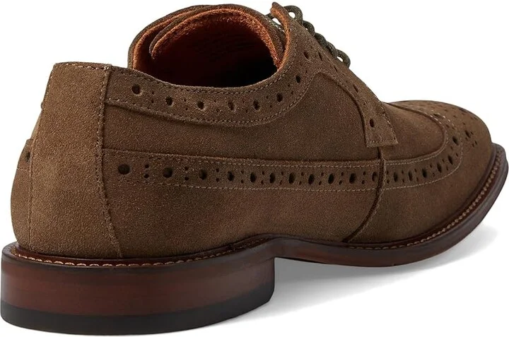 Stacy Adams Marligan Wing Tip Oxford Men's Lace Up Wing Tip Shoes Mocha : 13 M, Leather/Rubber/Suede - Image 4