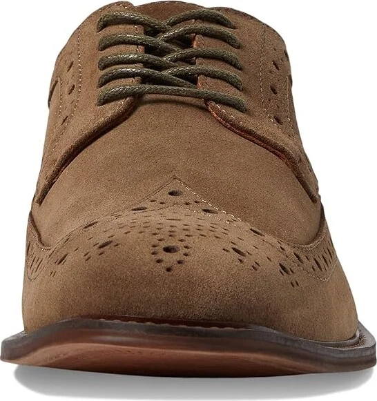 Stacy Adams Marligan Wing Tip Oxford Men's Lace Up Wing Tip Shoes Mocha : 13 M, Leather/Rubber/Suede - Image 5