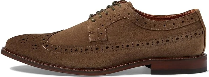 Stacy Adams Marligan Wing Tip Oxford Men's Lace Up Wing Tip Shoes Mocha : 13 M, Leather/Rubber/Suede - Image 6