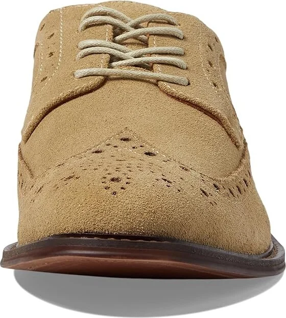 Stacy Adams Marligan Wing Tip Oxford Men's Lace Up Wing Tip Shoes Sand : 9 M, Leather/Rubber/Suede - Image 5