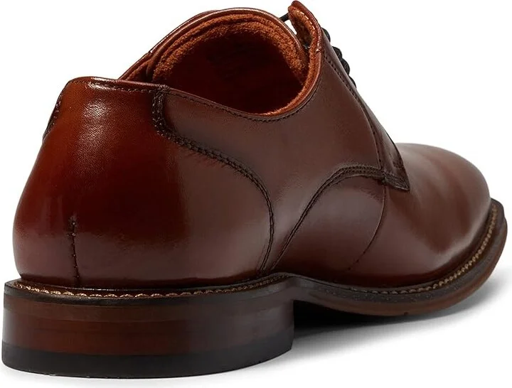 Stacy Adams Marlton Plain Toe Oxford Men's Shoes Cognac : 8 M, Synthetic/Leather - Image 4