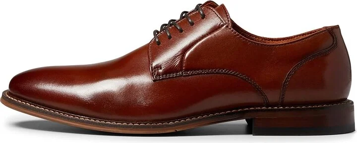 Stacy Adams Marlton Plain Toe Oxford Men's Shoes Cognac : 8 M, Synthetic/Leather - Image 5