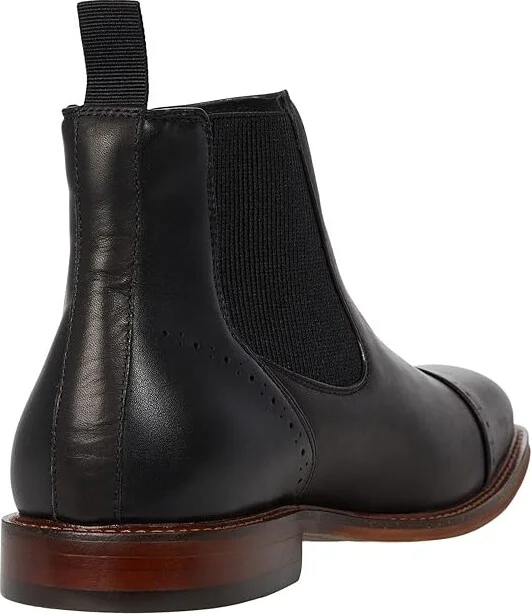 Stacy Adams Maury Cap Toe Chelsea Boot Men's Boots Black : 7 M, Synthetic/Leather - Image 4