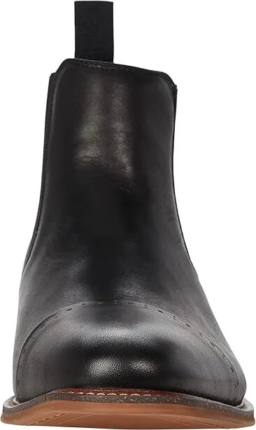 Stacy Adams Maury Cap Toe Chelsea Boot Men's Boots Black : 7 M, Synthetic/Leather - Image 5