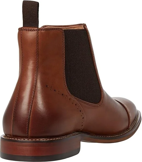 Stacy Adams Maury Cap Toe Chelsea Boot Men's Boots Chocolate : 7 M, Synthetic/Leather - Image 4