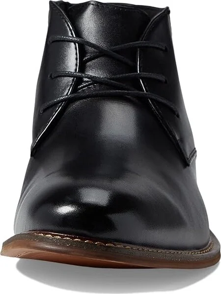 Stacy Adams Maxwell Plain Toe Demi Boot Men's Shoes Black : 7.5 M, Textile/Leather - Image 2
