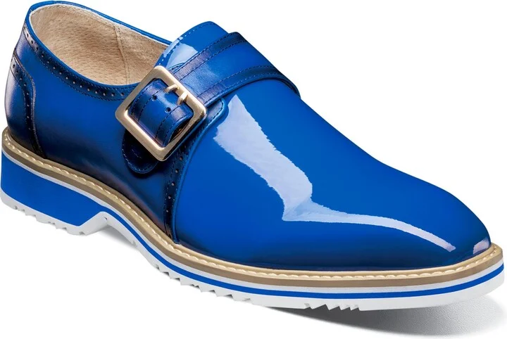 Stacy Adams Men's Bartram Plain Toe Monk Strap Shoe