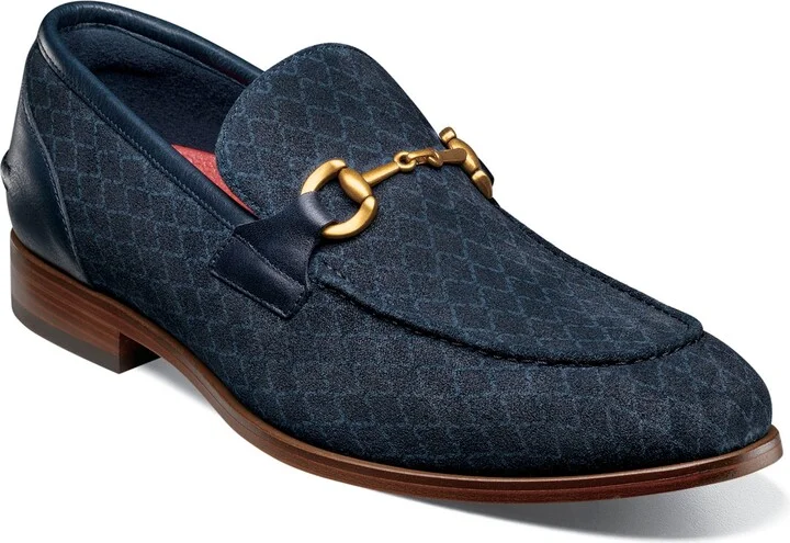 Stacy Adams Men's Brinkley Moc Toe Metal Bit Slip On Shoe
