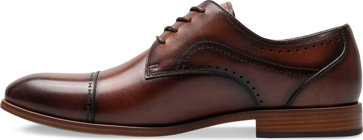 Stacy Adams Men's Bryant Lace-Up Cap-Toe Oxford Dress Shoes - Image 5