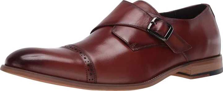 STACY ADAMS Men's Desmond Cap Toe Monk Strap Loafer
