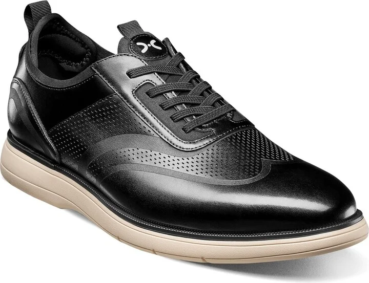 Stacy Adams Men's Edgewood Wingtip Elastic Lace Oxford