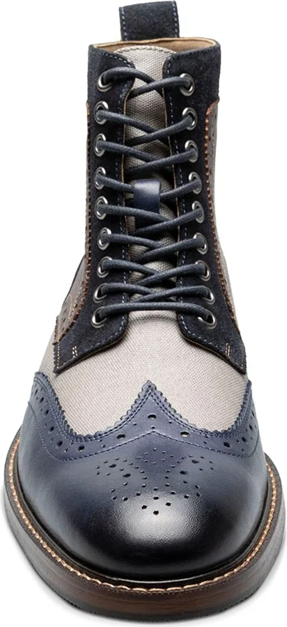 Stacy Adams Men's Finnegan Wingtip Lace-Up Boot - Image 6