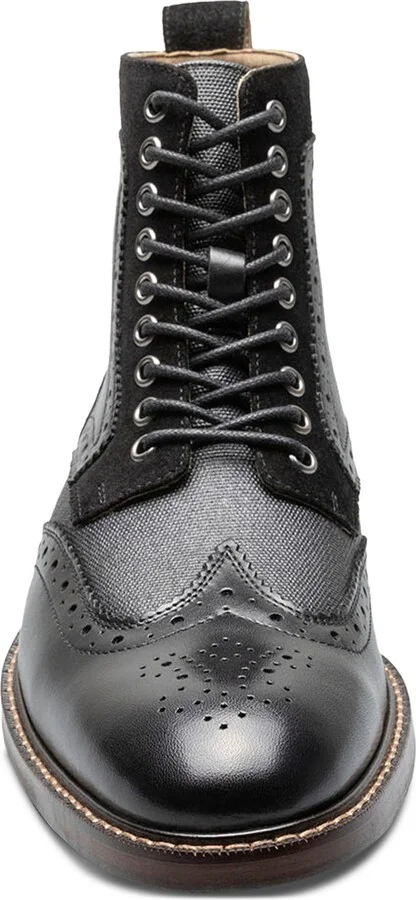 Stacy Adams Men's Finnegan Wingtip Lace-Up Boot - Image 7