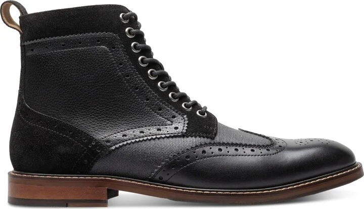 Stacy Adams Men's Finnegan Wingtip Lace-Up Boot - Image 8