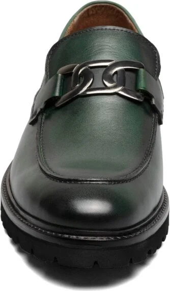 Stacy Adams Men's Hale Moc Toe Bit Slip On Loafer - Image 7