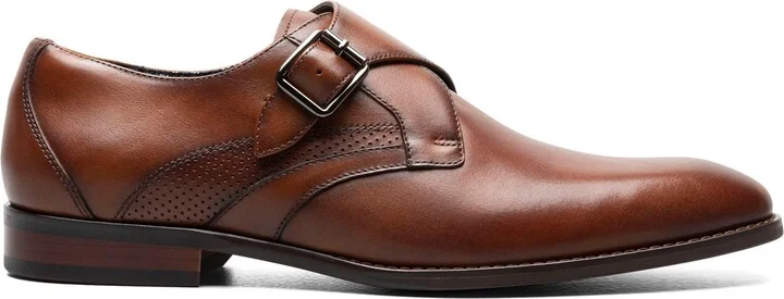 Stacy Adams Men's Karcher Plain Toe Monk Strap Slip-On Dress Shoes - Image 2