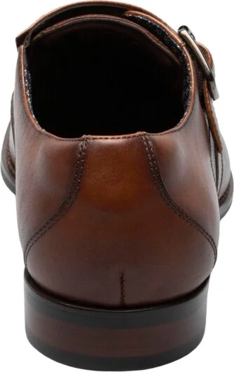 Stacy Adams Men's Karcher Plain Toe Monk Strap Slip-On Dress Shoes - Image 3