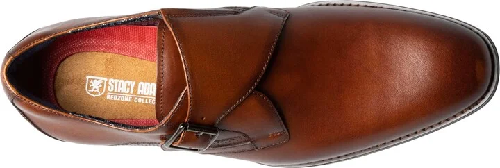 Stacy Adams Men's Karcher Plain Toe Monk Strap Slip-On Dress Shoes - Image 4