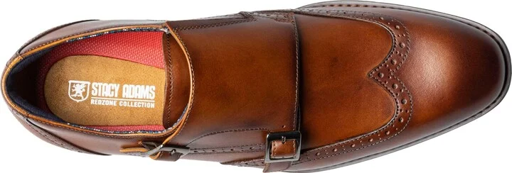 Stacy Adams Men's Karson Wingtip Double-Monk Strap Dress Shoe - Image 6