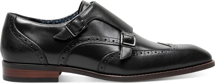 Stacy Adams Men's Karson Wingtip Double-Monk Strap Dress Shoe - Image 8