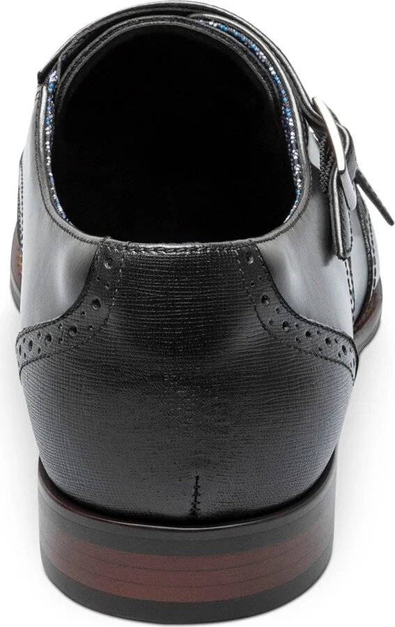 Stacy Adams Men's Karson Wingtip Double-Monk Strap Dress Shoe - Image 9