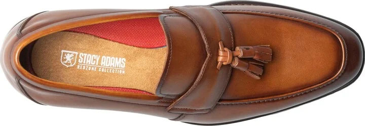 Stacy Adams Men's Keeler Moc Toe Tassel Slip On Loafer - Image 11