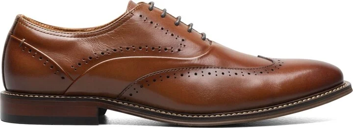 Stacy Adams Men's Macarthur Leather Wingtip Oxford Shoe - Image 7
