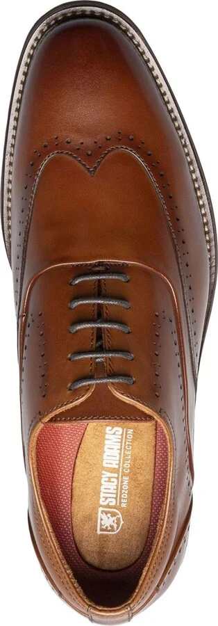 Stacy Adams Men's Macarthur Leather Wingtip Oxford Shoe - Image 9