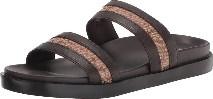 Stacy Adams Men's Metro Double Strap Slide Sandal Flat