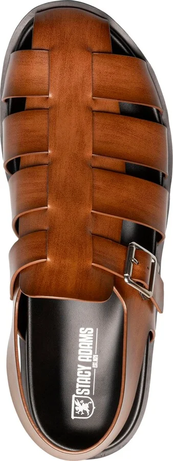 Stacy Adams Men's Montego Slingback Faux-Leather Buckle Sandals - Image 11