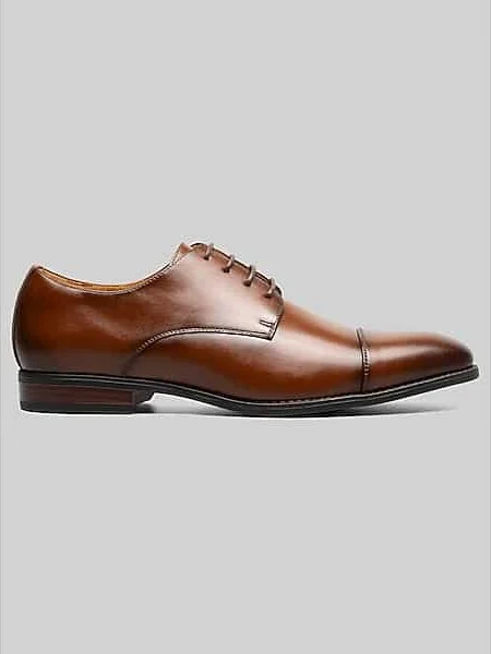 Stacy Adams Men's Nelson Cap Toe Oxfords Tan