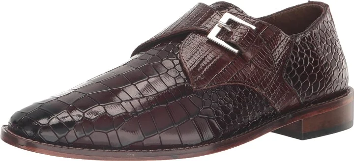 Stacy Adams Men's Rapino Plain Toe Monk Strap Loafer