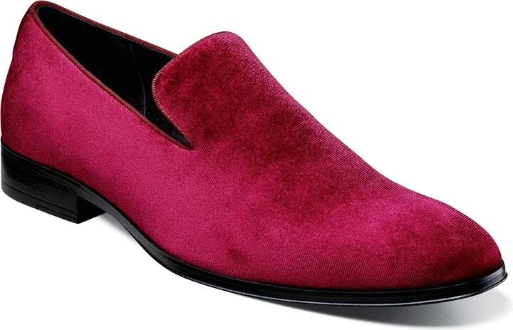 Stacy Adams Men's Savian Velour Slip-On Loafers