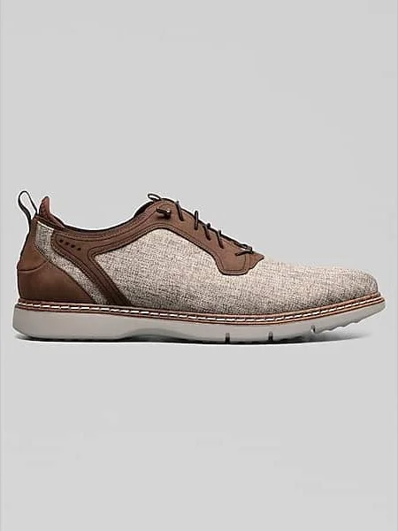 Stacy Adams Men's Scanlon Elastic Lace Plain Toe Shoes Brown