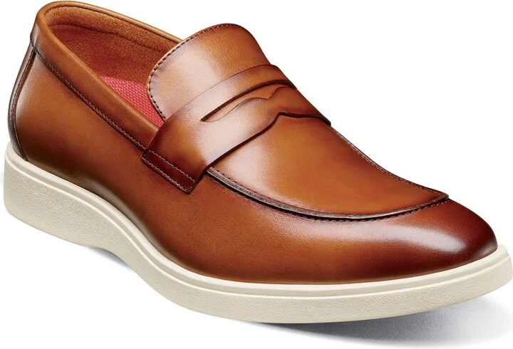 Stacy Adams Men's Spencer Moc Toe Penny Slip On Shoes
