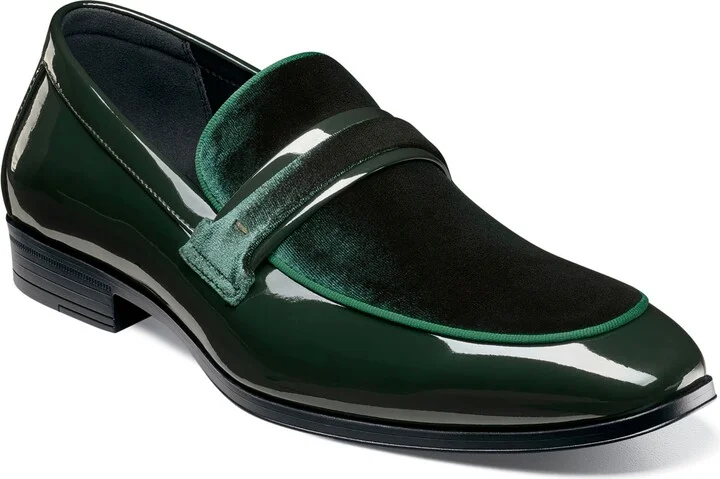 Stacy Adams Men's Spratley Moc Toe Saddle Slip On Loafer