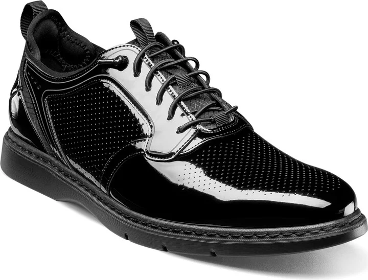 Stacy Adams Men's Spyre Plain Toe Elastic Lace Shoe