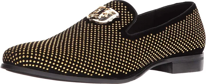 Stacy Adams Men's Swagger Studded Ornament Slip-On Driving Style Loafer