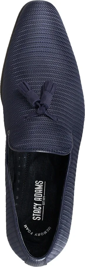 Stacy Adams Men's Tazewell Plain Toe Tassel Slip-on Loafer - Image 9